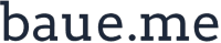 baue black logo